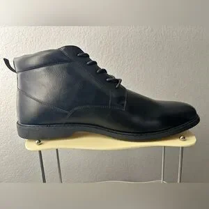 Brand New, London Fog Collection Tyler Chukka Mens 13, Black Leather Dress Shoes London Fog Casual Shoes for Men | eBay main image 4